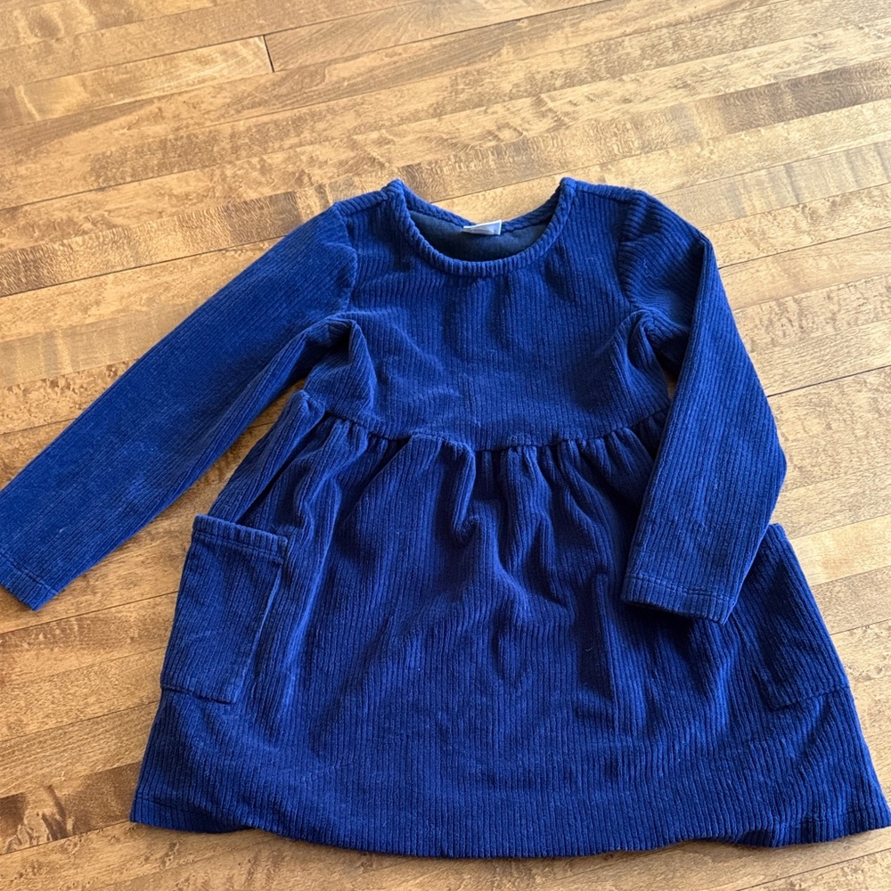 Blue Corduroy girls Dress